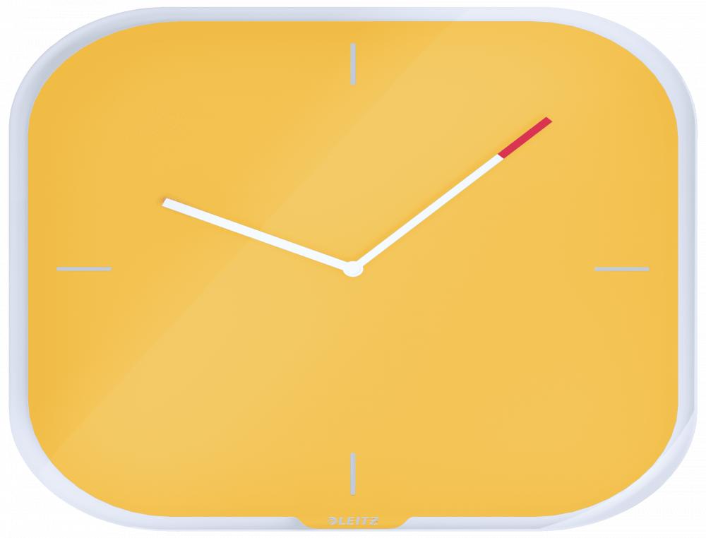 8102280g-1.jpg Horloge leitz cosy jaune horloge murale - leitz cosy - jaune – Image 1