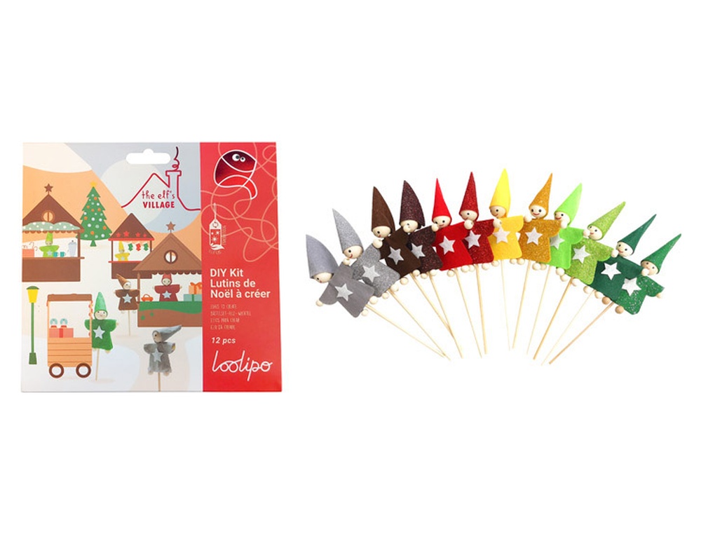 Kit feutrine sodertex lutin sweety a fabriquer 2mm 12     sachets individuels 10        coloris assortis