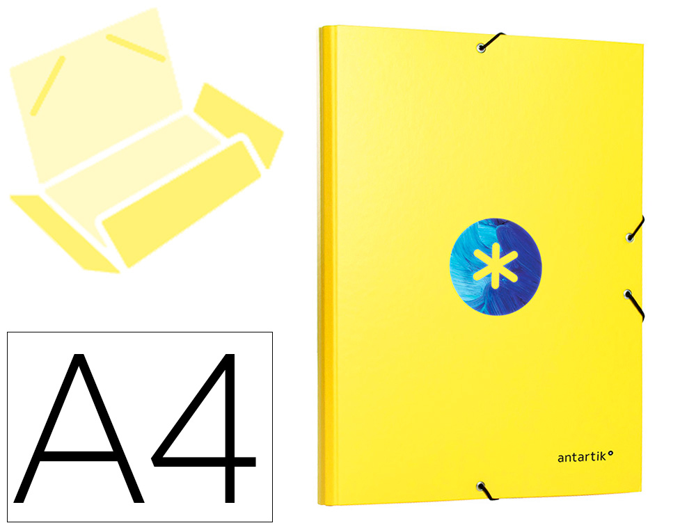 Chemise antartik a4+ elastique3 rabats carton remborde      trending topic 2020 coloris   jaune