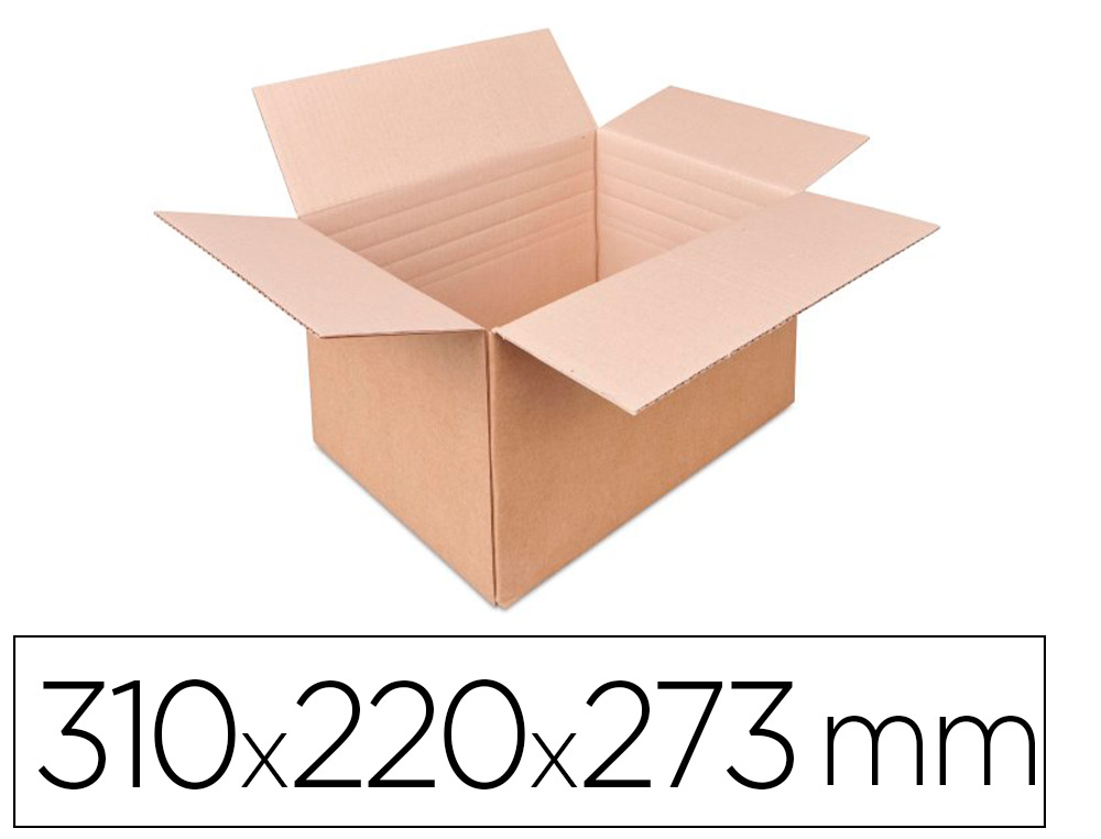 Caisse à hauteur variable antalis carton ondulé fond automatique rainage prédécoupe angles31x22x27,3cm 10 unités