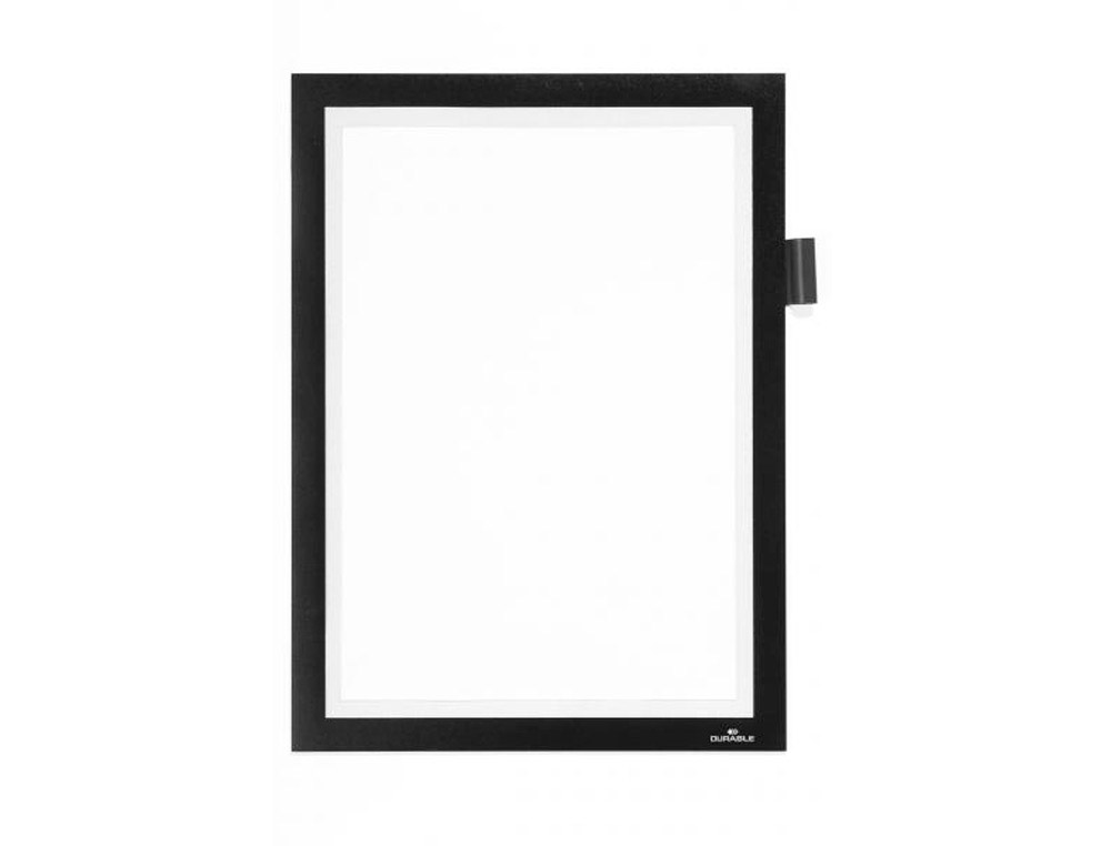 Cadre affichage durable duraframe note magnetique a4 peut contenir 5 affiches porte-stylo inclus noir