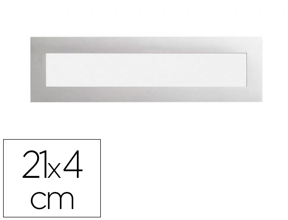 Cadre affichage durable duraframe magnetic top a4 21x4cm sachet 5 unites coloris argent