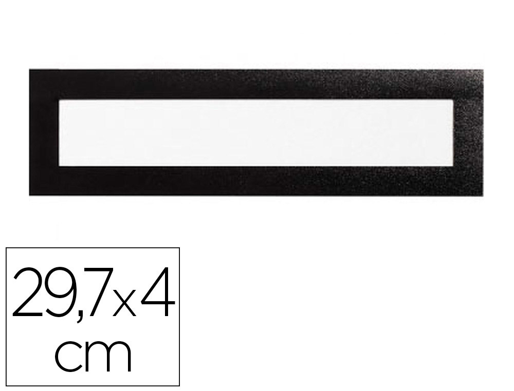 Cadre affichage durable duraframe magnetic top a3 29,7x4cm sachet 5 unites coloris noir