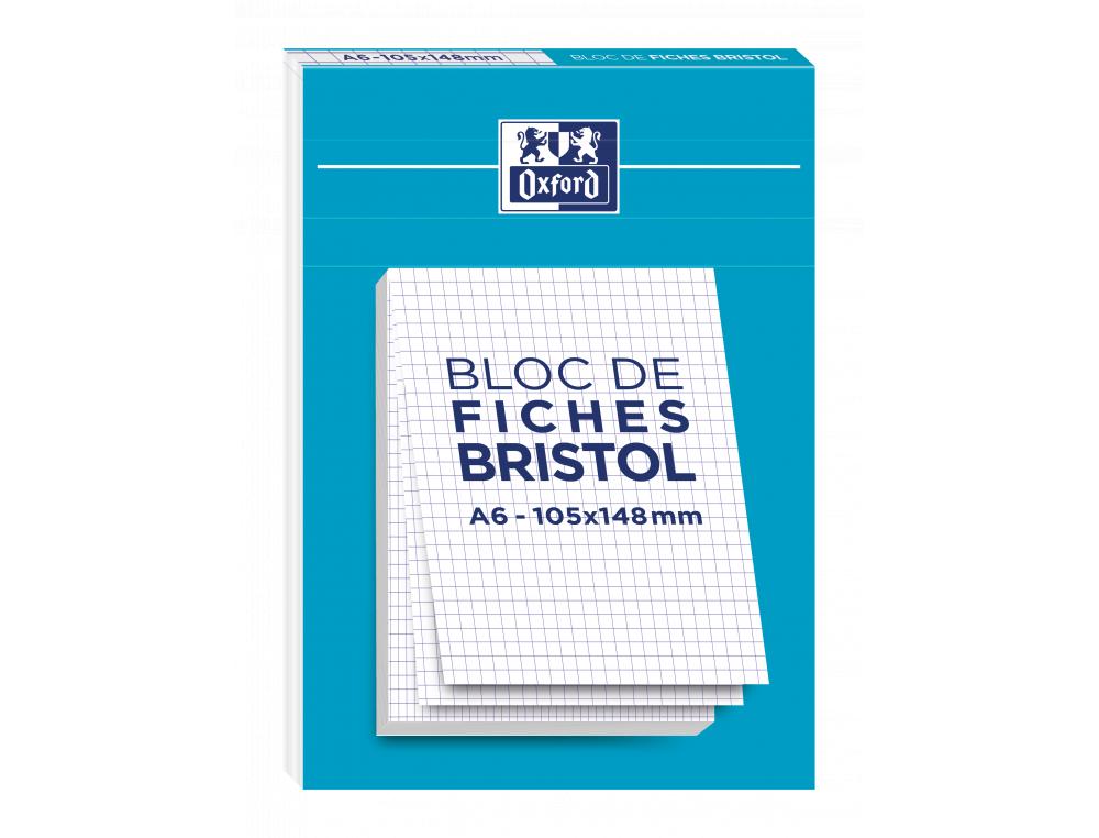 8308637g-1.jpg Fiches bristol a6 blc q5 p/30 fiche bristol - oxford - 10,5x14,8cm - quadrillee - bloc 30 feuilles – Image 1