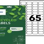 Etiq.las.recy 38.1x21.2 15f975etiquette recyclee - avery - impression laser - 38.1x21.2mm - 15 feuilles