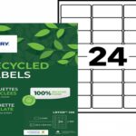 Etiq.las.recy 63.5x33.9 100f24etiquette recyclee - avery - impression laser - 63.5x33.9mm - 100 feuilles