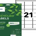 Etiq.las.recy 63.5x38.1 15f315etiquette recyclee - avery - impression laser - 63.5x38.1mm - 15 feuilles