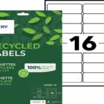 Etiq.las.recy 99.1x33.9 15f240etiquette recyclee - avery - impression laser - 99.1x33.9mm - 15 feuilles