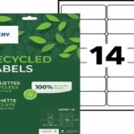Etiq.las.recy 99.1x38.1 15f210etiquette recyclee - avery - impression laser - 99.1x38.1mm - 15 feuilles