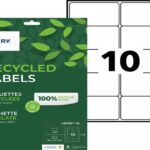 Etiq.las.recy 99.1x57 15f 150eetiquette recyclee - avery - impression laser - 99.1x57mm - 15 feuilles