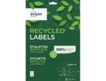 Etiq.las.recy 199.6x289.1 15f1etiquette recyclee - avery - impression laser - 199.6x289.1mm - 15 feuilles – Image 4
