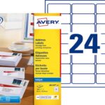 Etiquet.je 63.5x33.9 15f 360e etiquette impression jet encre - avery - 63.5x33.9mm - 15 feuilles