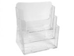 Porte-brochure  a4 vert. 3c porte-brochures 3 cases - exacompta - format a4 – Image 4