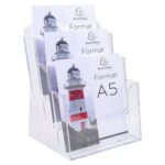 Porte-brochure  a5 vert. 3c porte-brochures 3 cases - exacompta - format a5