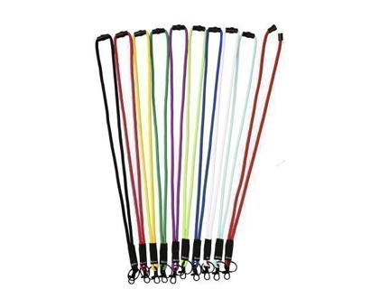 Cordon rd porte-badge 46cm p10 coloris rouge