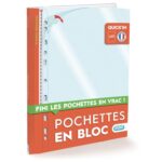 Poch.perf.a4 pp50 lisse qkinb/pochettes perforées détachables quick'in elba - bloc de 60