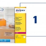 Etiq.laser 21x29.7 inv. l75672etiquette transparente laser - avery - 210x297mm - 25 feuilles