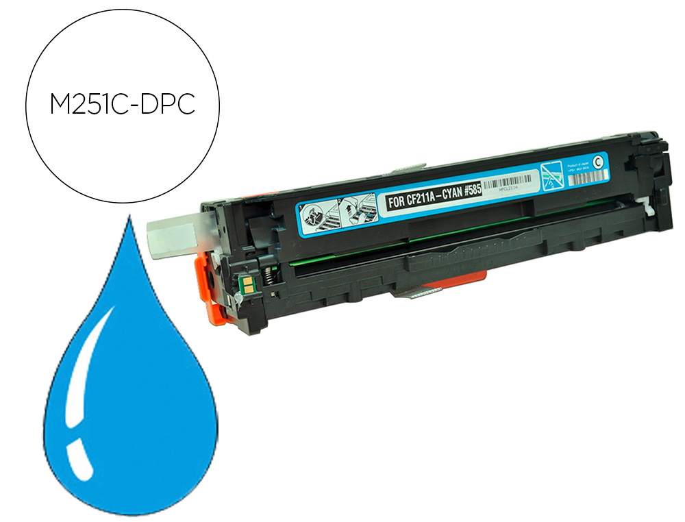 Toner laser compatible dpc hp cf211a 1800 p cyan