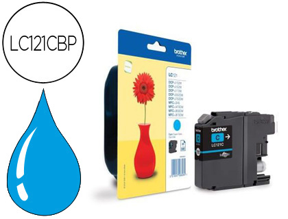 Cartouche d'encre original brother lc121cbp cyan