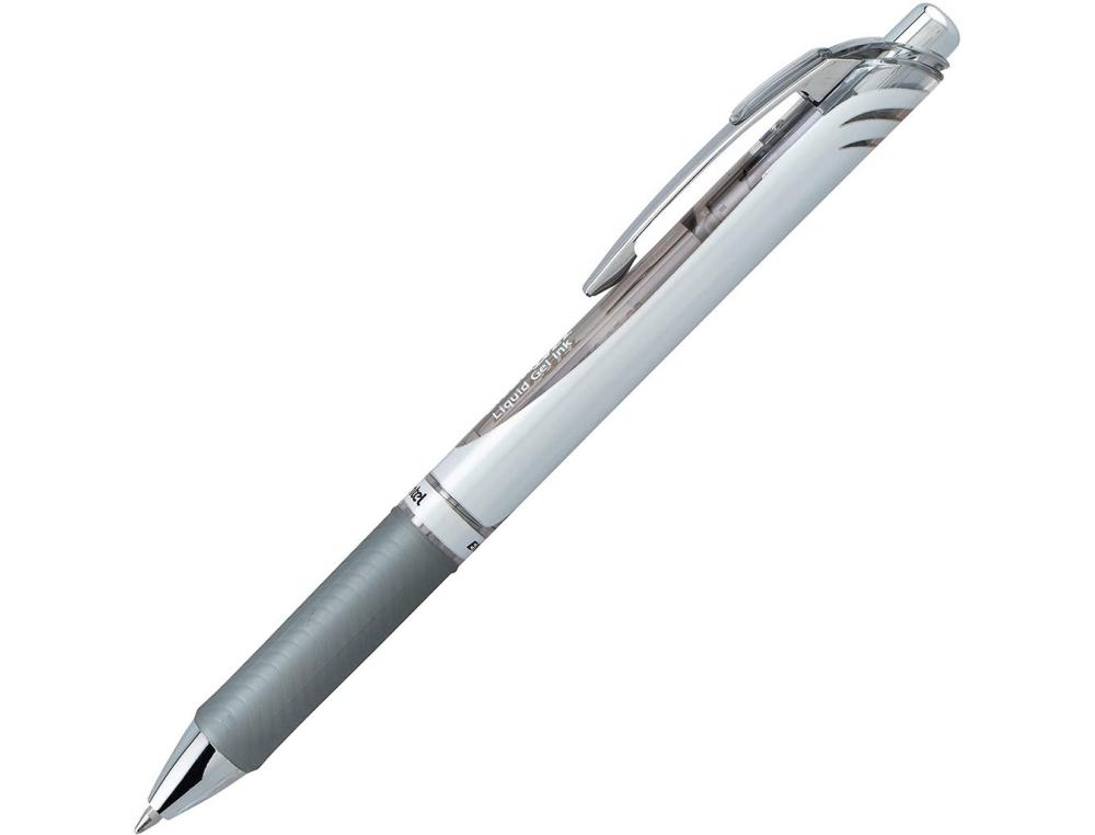 8601097g-1.jpg Roller energ 0.7 bl77 rt gris roller energel bl77 - pentel - pointe m - gris – Image 1