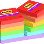 Post-it sticky 47x47 playfulp/note repositionnable - post-it - super sticky bloc playful 47x47mm - lot de 12