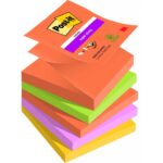 Post-it z-note-76x76 boost p/5note repositionnable - post-it z-notes boost 76x76mm - lot de 5