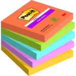 Post-it sticky 76x76 boost p/5note repositionnable - super sticky bloc boost 76x76mm - lot de 5