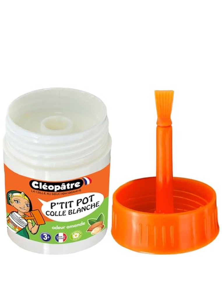 8602424g-1.jpg Colle blanche pot de 23g pot de colle blanche cléopâtre 23g odeur amande – Image 1