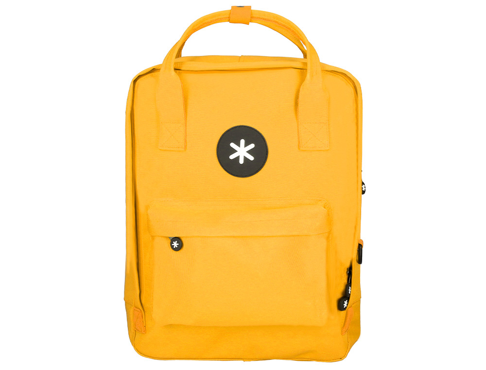 Sac dos antartik 1 compartiment ordinateur portable 18" poche exterieur fermeture eclair dim. 300x115x390mm orange