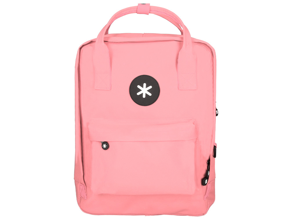 Sac dos antartik 1 compartiment ordinateur portable 18" poche exterieur fermeture eclair dim. 300x115x390mm corail