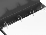 Classeur liderpapel 4 anneaux 25mm a4 260x315mm polypropylene dos 40mm porte-cartes visite coloris noir – Image 9