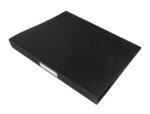 Classeur liderpapel 4 anneaux 25mm a4 260x315mm polypropylene dos 40mm porte-cartes visite coloris noir – Image 5