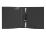 Classeur liderpapel 4 anneaux 25mm a4 260x315mm polypropylene dos 40mm porte-cartes visite coloris noir – Image 6