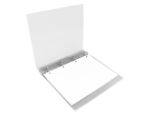 Classeur liderpapel 4 anneaux 25mm a4 260x315mm polypropylene dos 40mm porte-cartes visite coloris transparent – Image 7