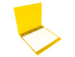Classeur liderpapel 4 anneaux 25mm a4 260x315mm polypropylene dos 40mm porte-cartes visite coloris jaune – Image 8