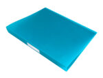Classeur liderpapel 4 anneaux 25mm a4 260x315mm polypropylene dos 40mm porte-cartes visite coloris bleu – Image 5