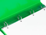 Classeur liderpapel 4 anneaux 25mm a4 260x315mm polypropylene dos 40mm porte-cartes visite coloris vert – Image 9