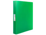 Classeur liderpapel 4 anneaux 25mm a4 260x315mm polypropylene dos 40mm porte-cartes visite coloris vert – Image 2