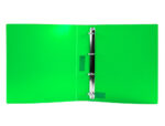 Classeur liderpapel 4 anneaux 25mm a4 260x315mm polypropylene dos 40mm porte-cartes visite coloris vert – Image 6