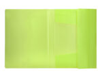 Chemise liderpapel polypropylene dos flexible a4 210x297mm 4/10e 3 rabats 100f elastique jaune fluo opaque – Image 5