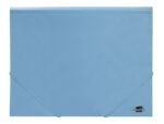Chemise liderpapel polypropylene dos flexible a4 210x297mm 4/10e 3 rabats 100f elastique bleu ciel opaque – Image 2