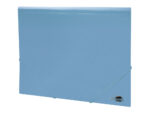 Chemise liderpapel polypropylene dos flexible a4 210x297mm 4/10e 3 rabats 100f elastique bleu ciel opaque – Image 3
