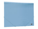 Chemise liderpapel polypropylene dos flexible a4 210x297mm 4/10e 3 rabats 100f elastique bleu ciel opaque – Image 4