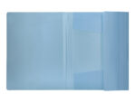Chemise liderpapel polypropylene dos flexible a4 210x297mm 4/10e 3 rabats 100f elastique bleu ciel opaque – Image 5