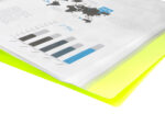 Protege-documents liderpapel polypropylene couverture      flexible 10 pochettes fixes   a4 210x297mm jaune fluo – Image 9
