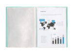 Protege-documents liderpapel polypropylene couverture      flexible 10 pochettes fixes   a4 210x297mm vert pomme – Image 6