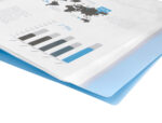 Protege-documents liderpapel polypropylene couverture      flexible 20 pochettes fixes   a4 210x297mm bleu ciel opaque – Image 8