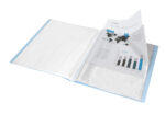 Protege-documents liderpapel polypropylene couverture      flexible 30 pochettes fixes   a4 220x297mm bleu ciel opaque – Image 7