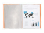 Protege-documents liderpapel polypropylene couverture      flexible 40 pochettes fixes   a4 220x297mm orange fluo – Image 6