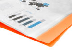 Protege-documents liderpapel polypropylene couverture      flexible 40 pochettes fixes   a4 220x297mm orange fluo – Image 8